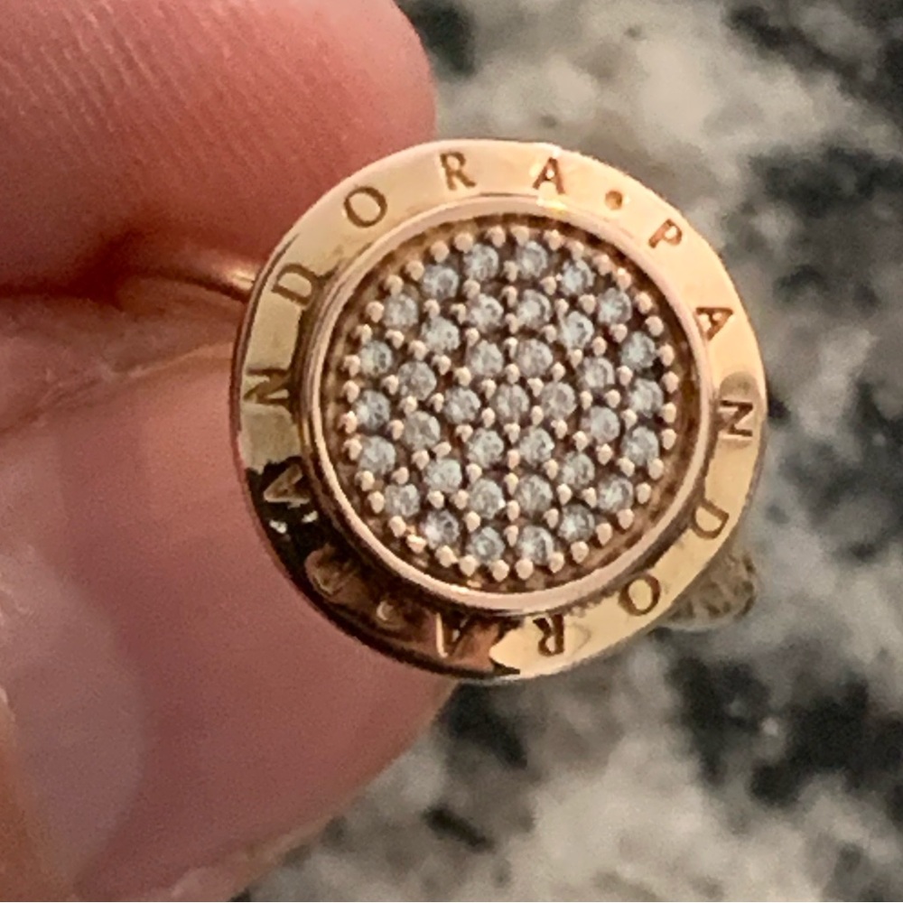 PANDORA ROSE GOLD RING SIZE 48 - Picture 5 of 5